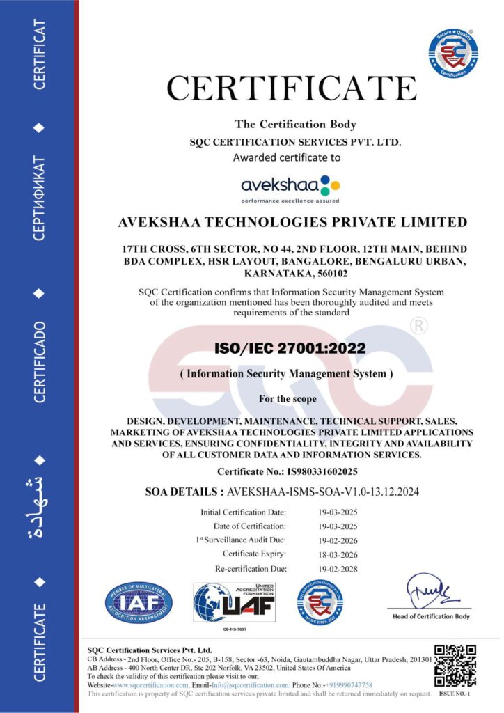 ISO Certification