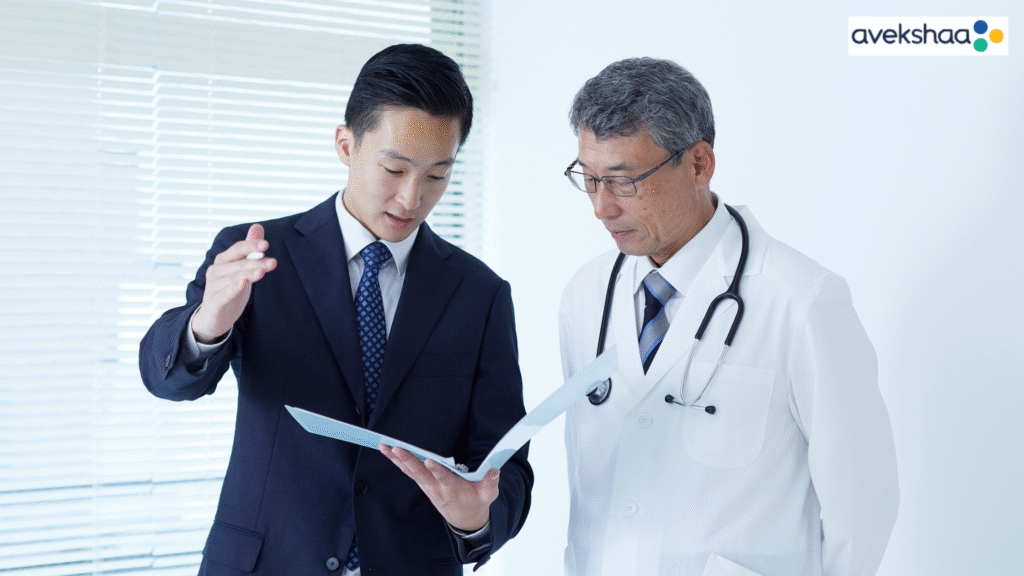 healthcare business persons discussing